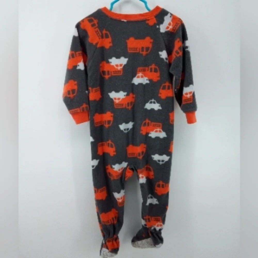 Carter's Child of Mine Cotton Blend 18 Months One Piece Footie Pajamas Orange